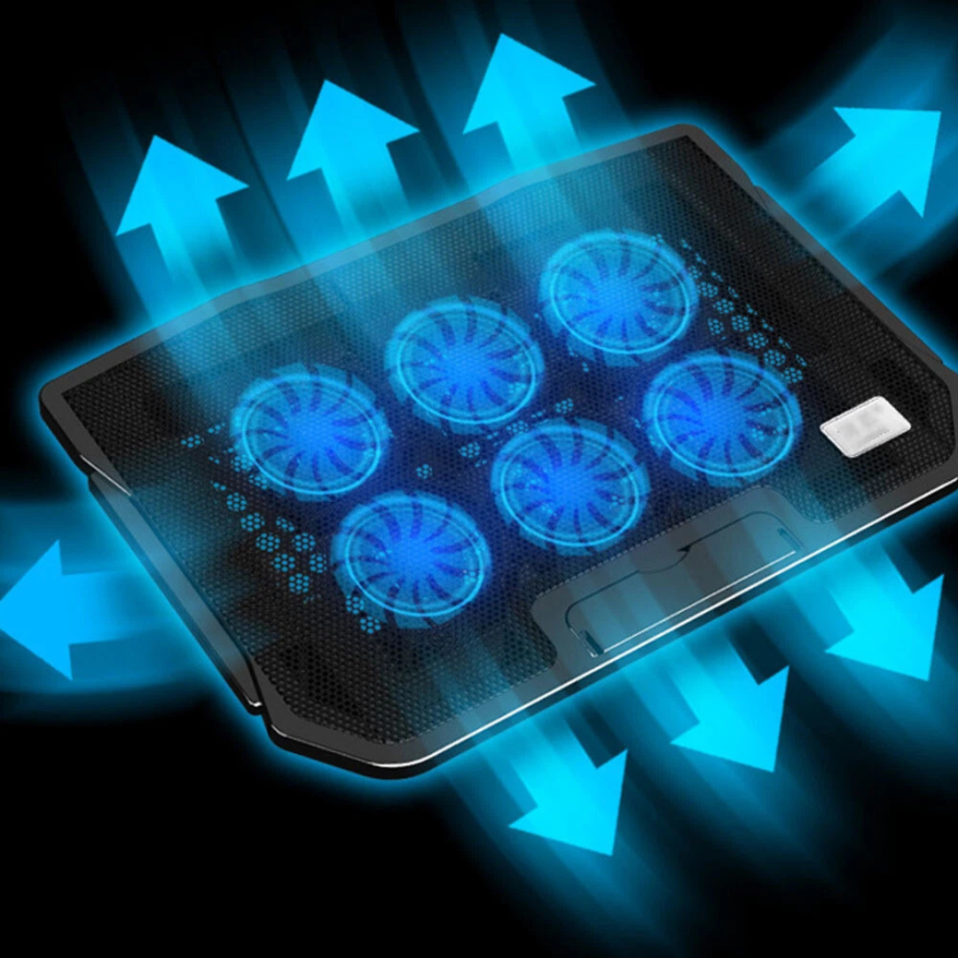 6-Fan Laptop Cooling Pad