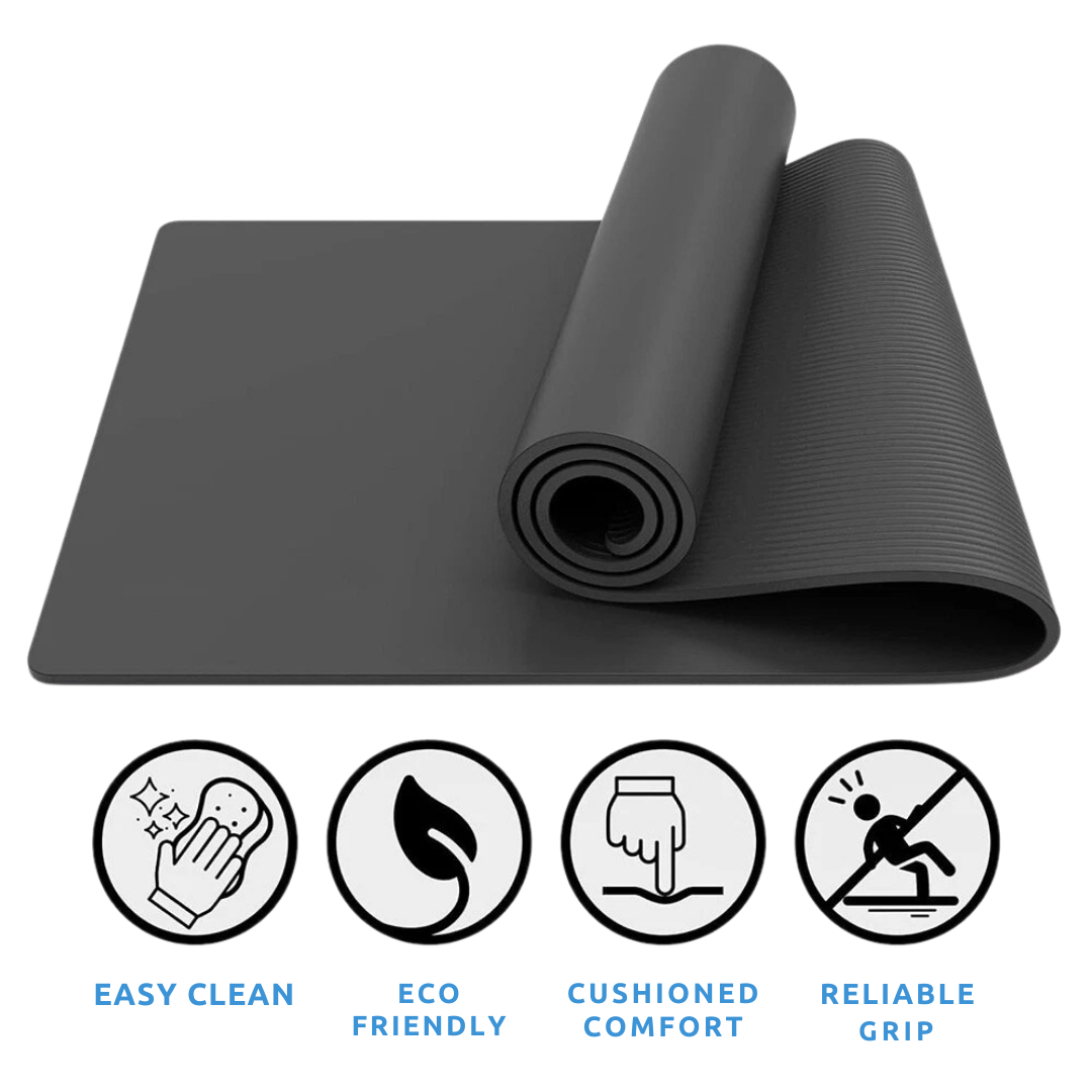 Thick Non-Slip Yoga Mat with Strap