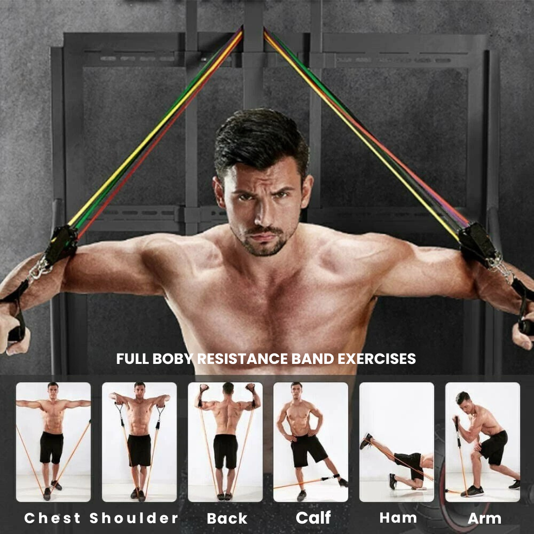 11PC Resistance Bands Set