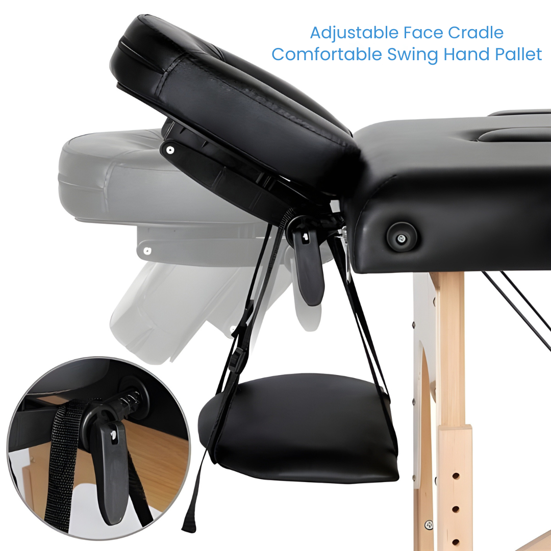Adjustable 3-Fold Portable Massage Bed