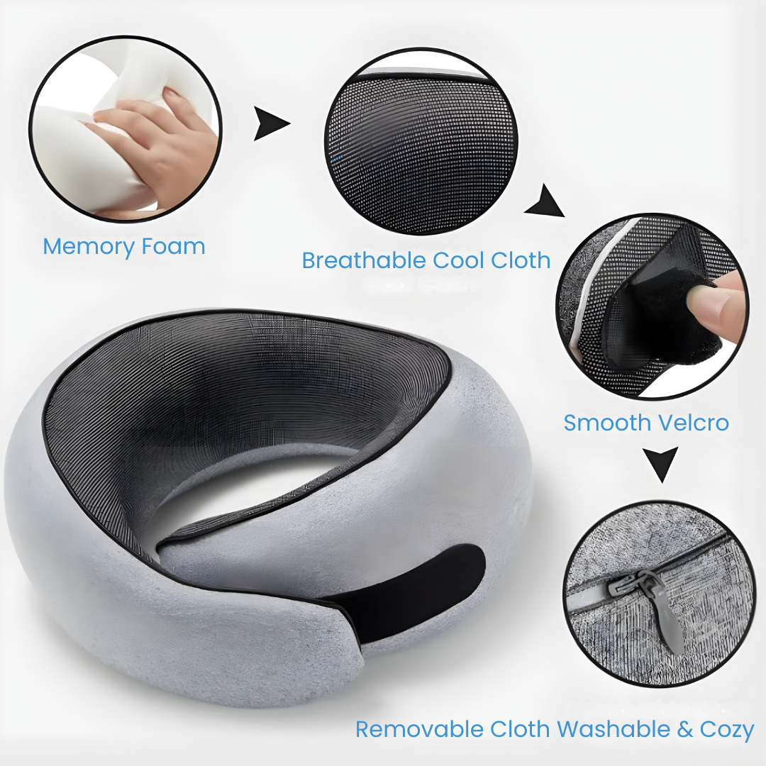 Memory Foam Travel Neck Pillow