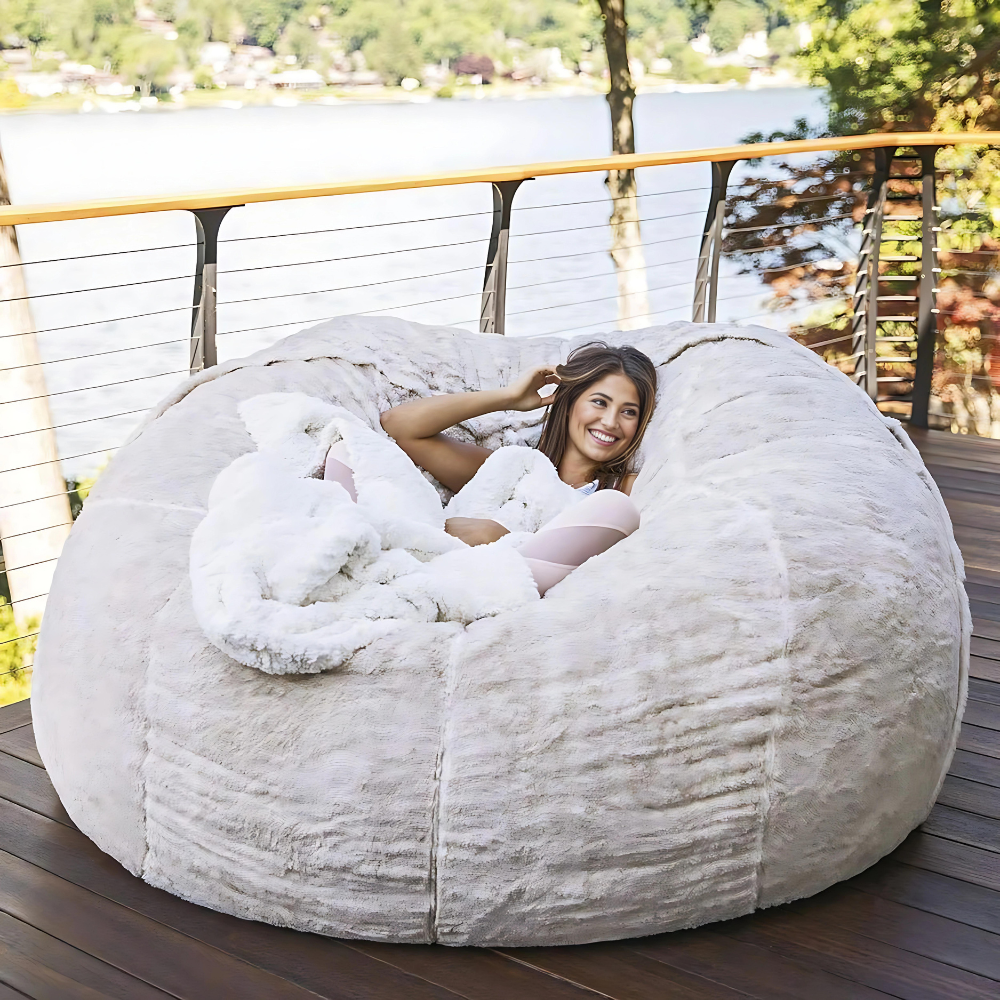 Cozy Fluffy Bean Bag cover only