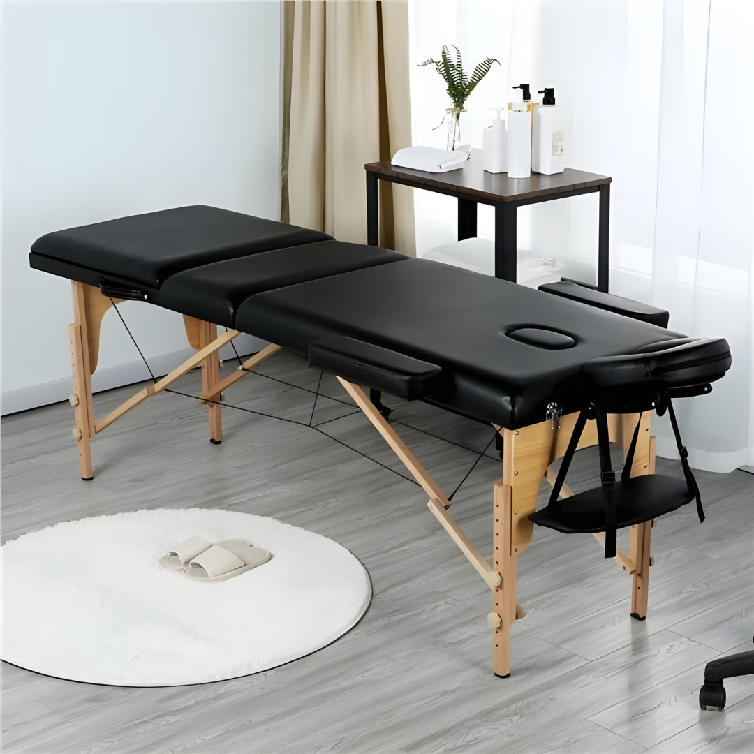 Adjustable 3-Fold Portable Massage Bed