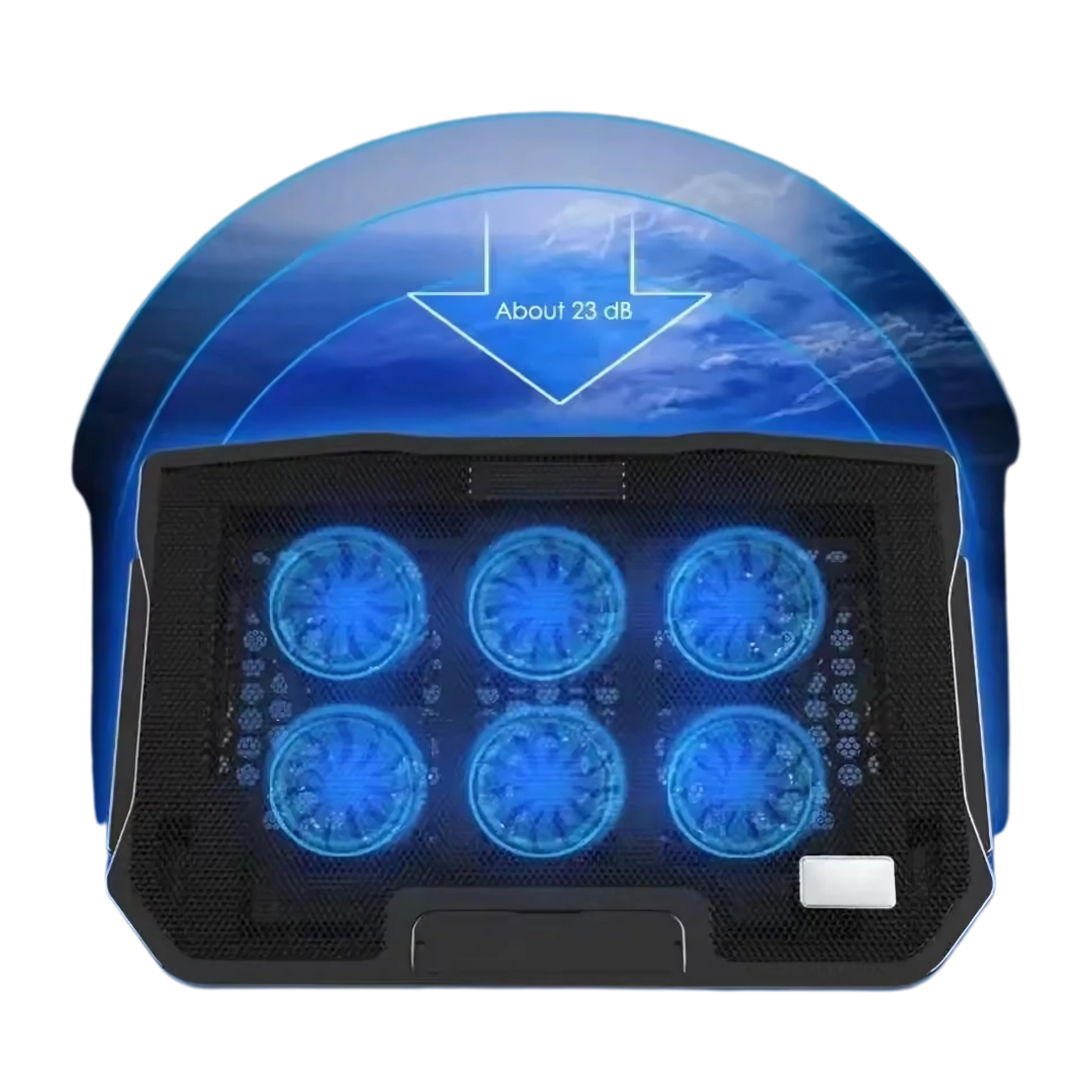 6-Fan Laptop Cooling Pad