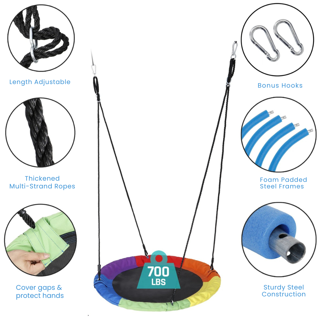 40" Saucer Tree Swing for Kids