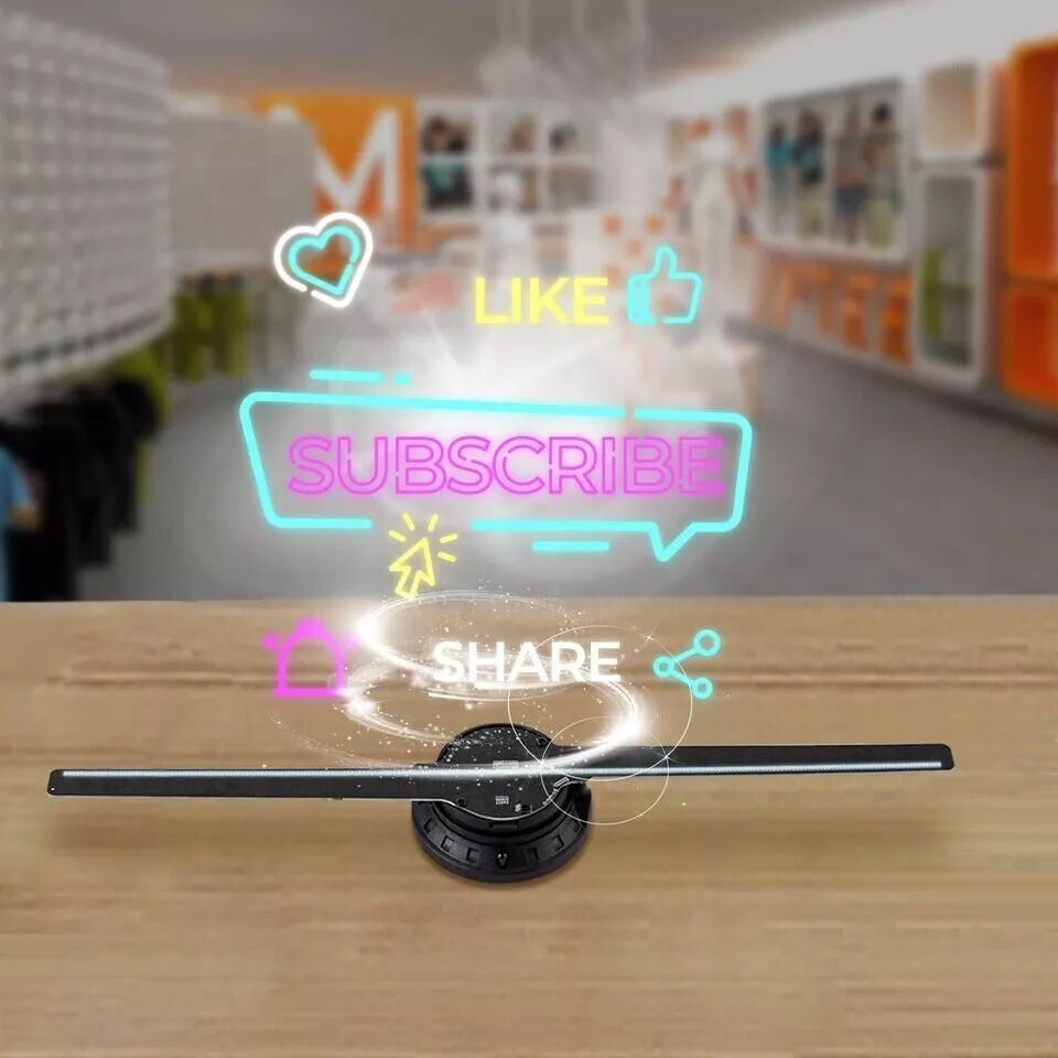 3D Hologram Advertising Fan Projector (16.5" LED Display)