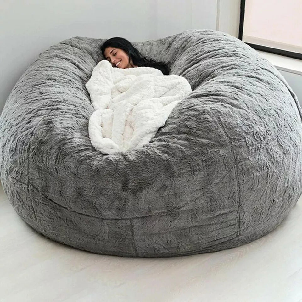 Cozy Fluffy Bean Bag (cover only)