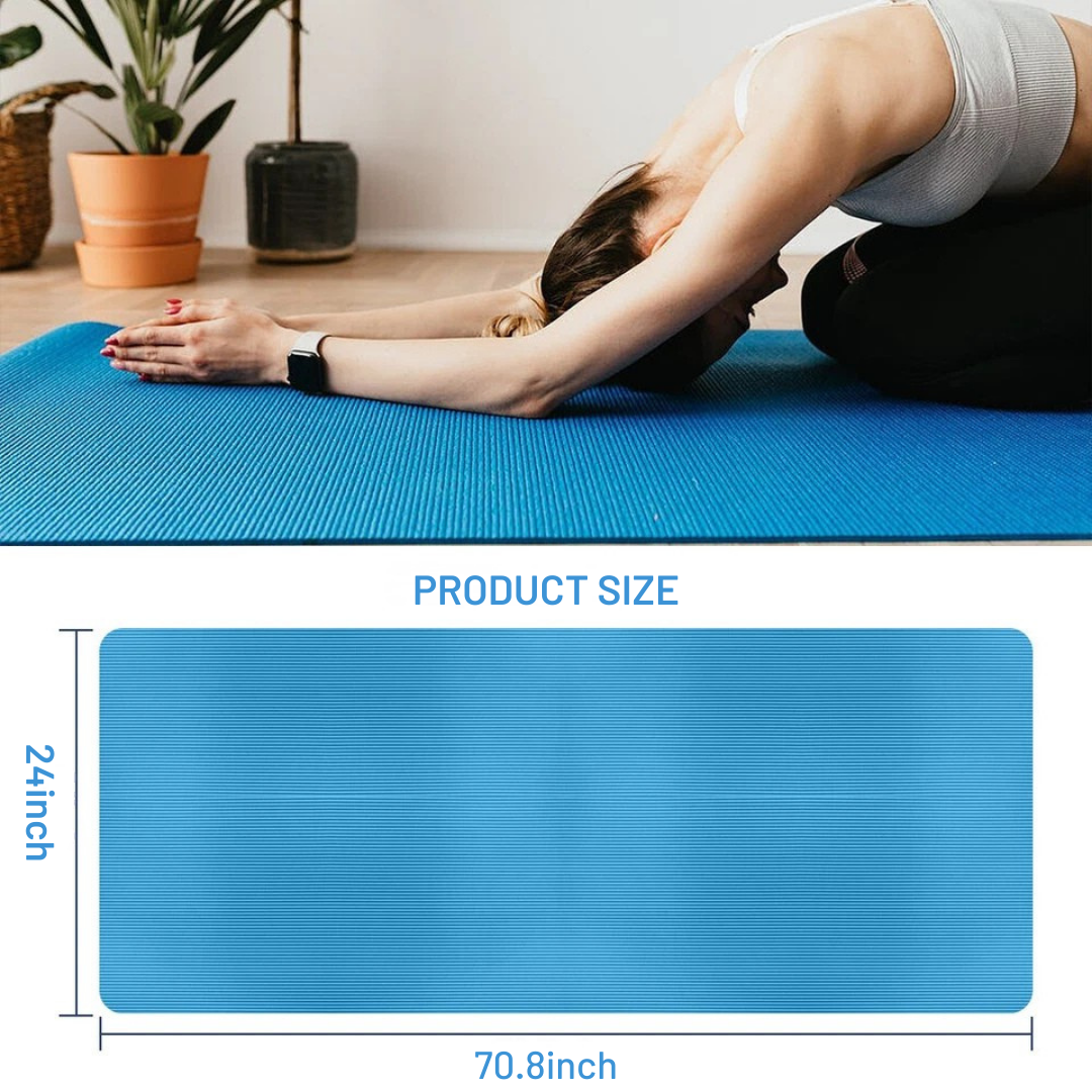 Thick Non-Slip Yoga Mat with Strap