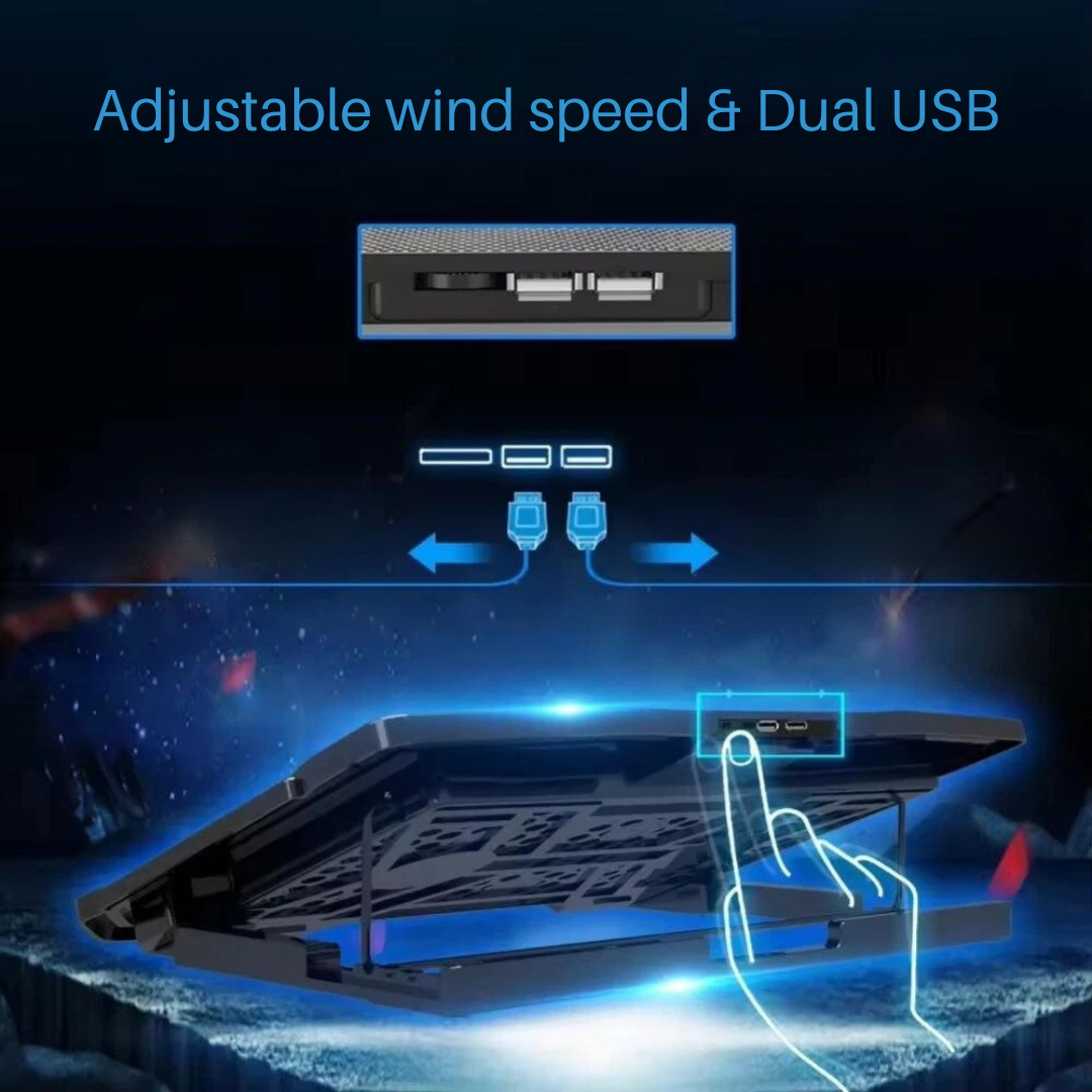 6-Fan Laptop Cooling Pad