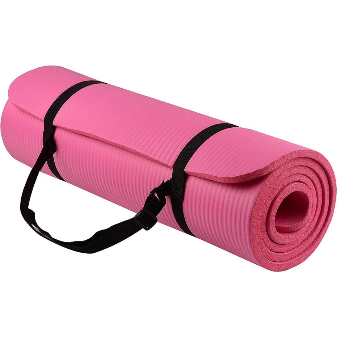 Thick Non-Slip Yoga Mat with Strap