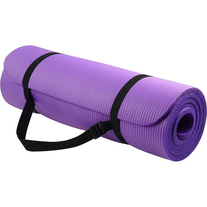 Thick Non-Slip Yoga Mat with Strap