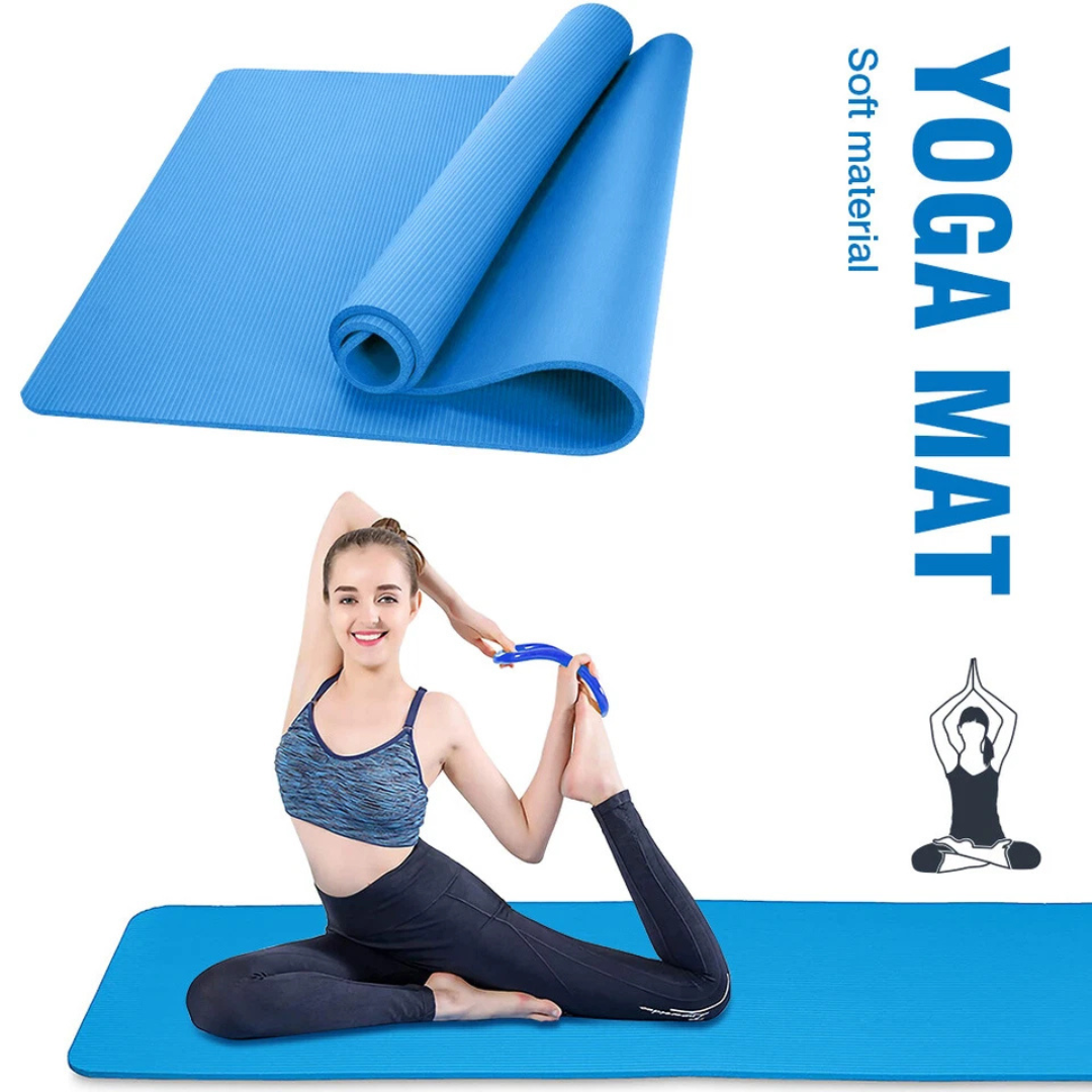 Thick Non-Slip Yoga Mat with Strap