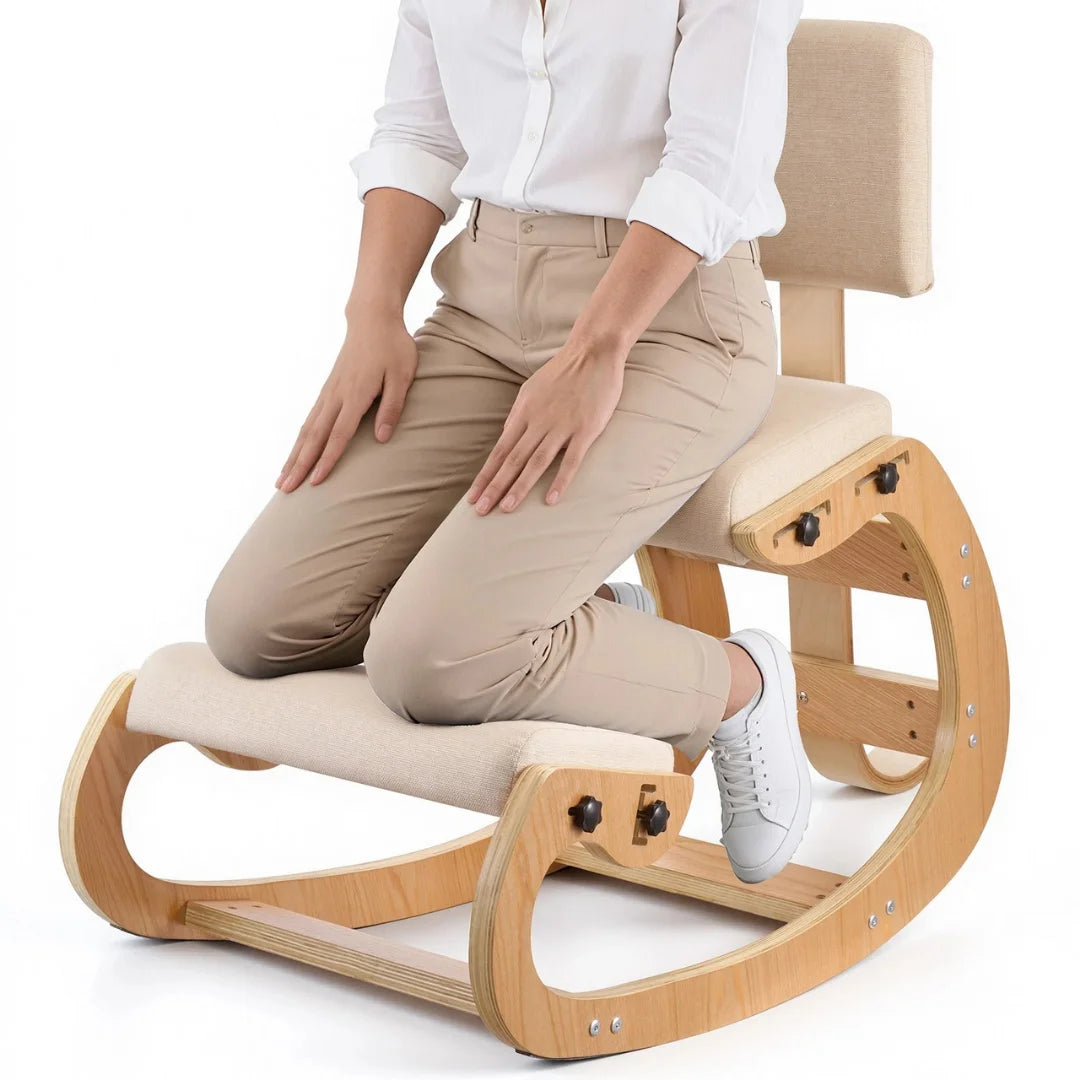 Ergonomic Kneeling Chair Stool for Back Relief & Posture Support