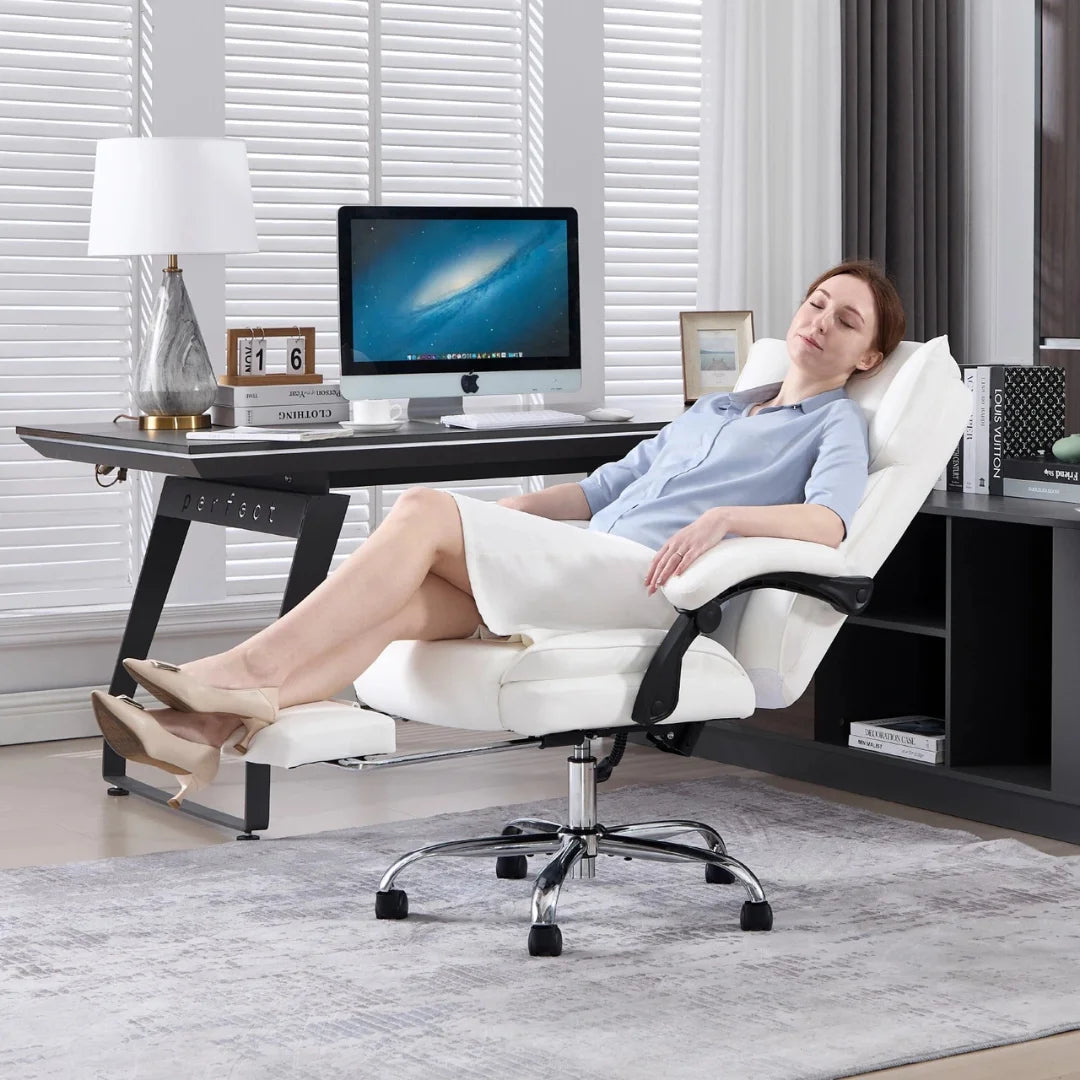 Ergonomic Executive Chair with Footrest