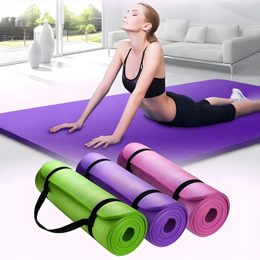 Thick Non-Slip Yoga Mat with Strap