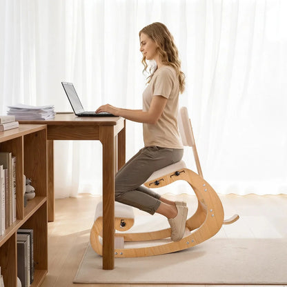 Ergonomic Kneeling Chair Stool for Back Relief & Posture Support