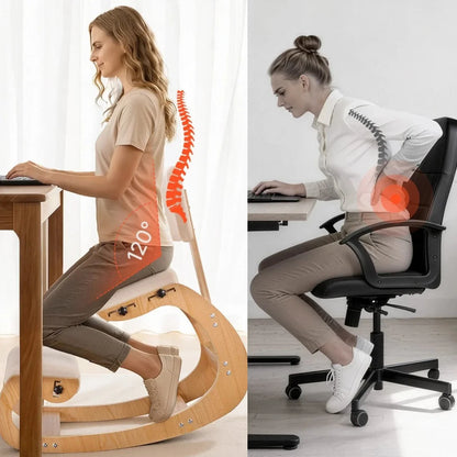 Ergonomic Kneeling Chair Stool for Back Relief & Posture Support