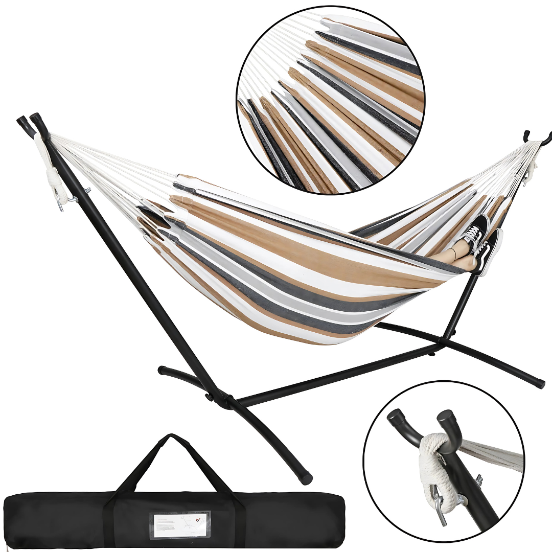 Heavy-Duty 9FT Hammock with Stand