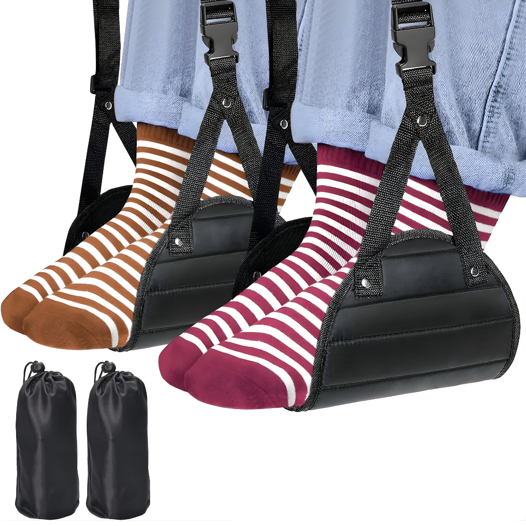 2× Travel Foot Rest Hammock