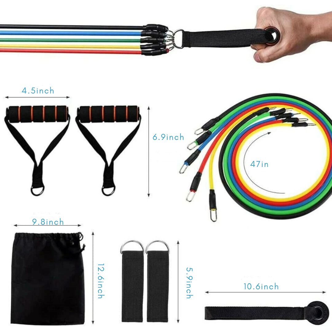 11PC Resistance Bands Set