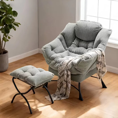 Lazy Chair with Ottoman Folding Lounge
