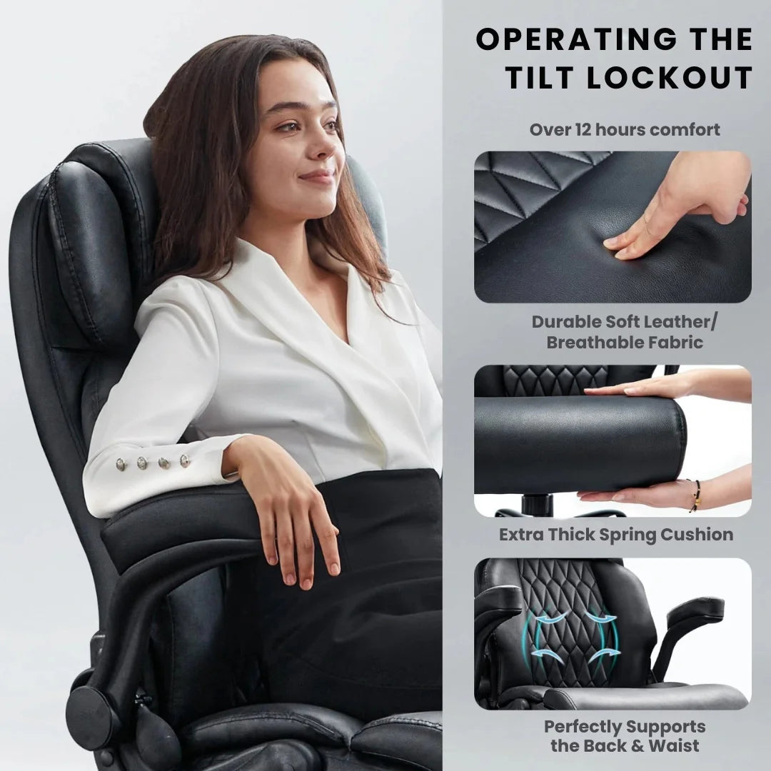 Amazing Ergonomic Leather Office Chair