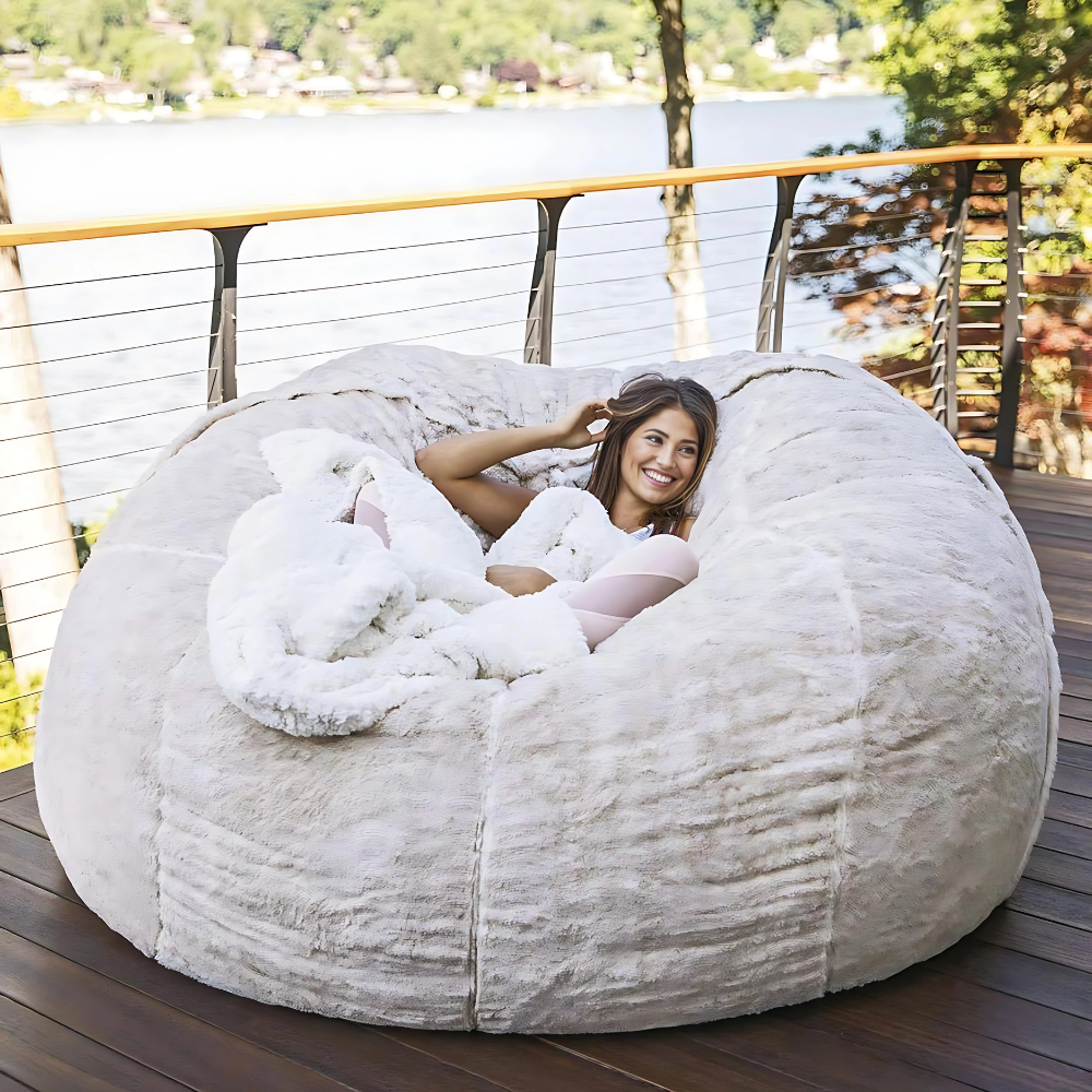 Cozy Fluffy Bean Bag (cover only)