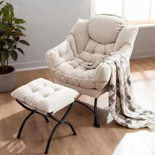 Lazy Chair with Ottoman Folding Lounge