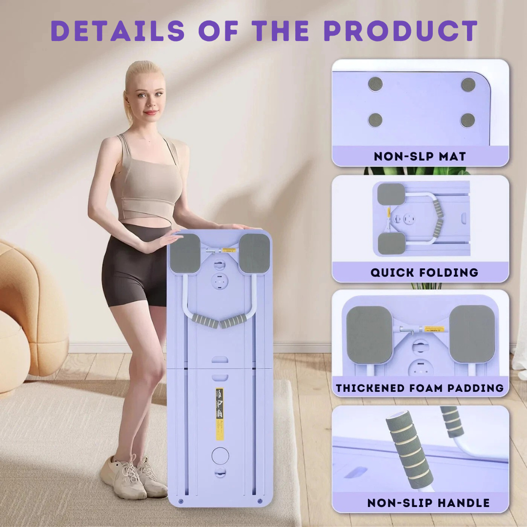Foldable Pilates Board for Home Workouts