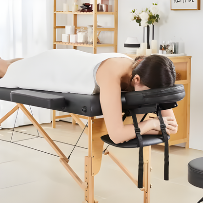 Adjustable 3-Fold Portable Massage Bed
