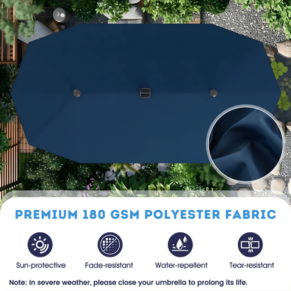 13ft Solar LED Patio Umbrella