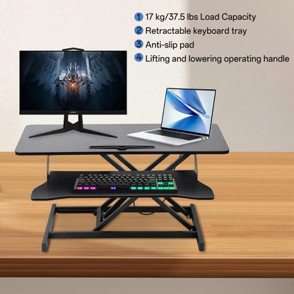 37” Ergonomic Standing Desk Riser