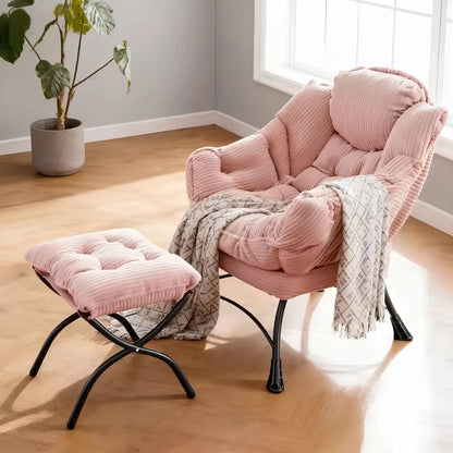Lazy Chair with Ottoman Folding Lounge