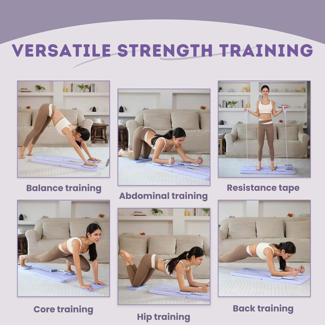 Foldable Pilates Board for Home Workouts