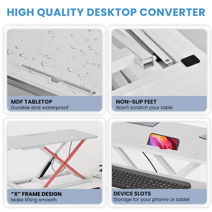 37” Ergonomic Standing Desk Riser