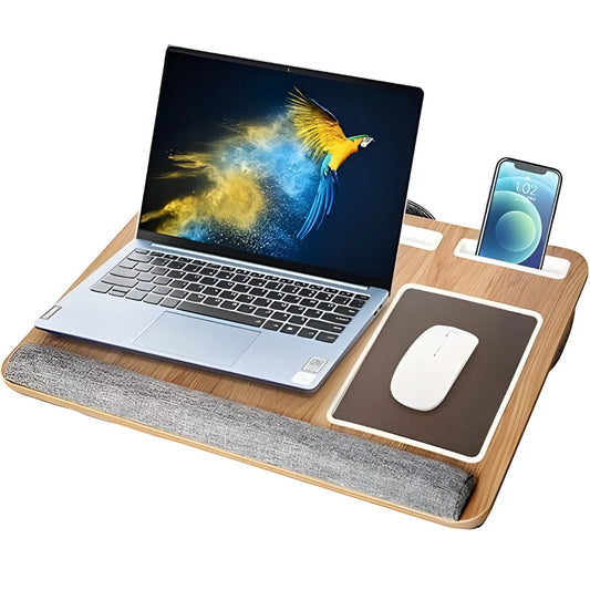 Bamboo Lap Desk with Pillow Cushion