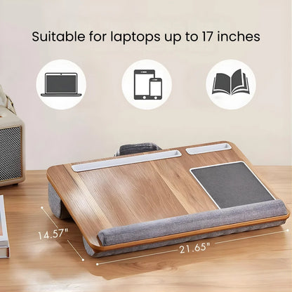 Bamboo Lap Desk with Pillow Cushion