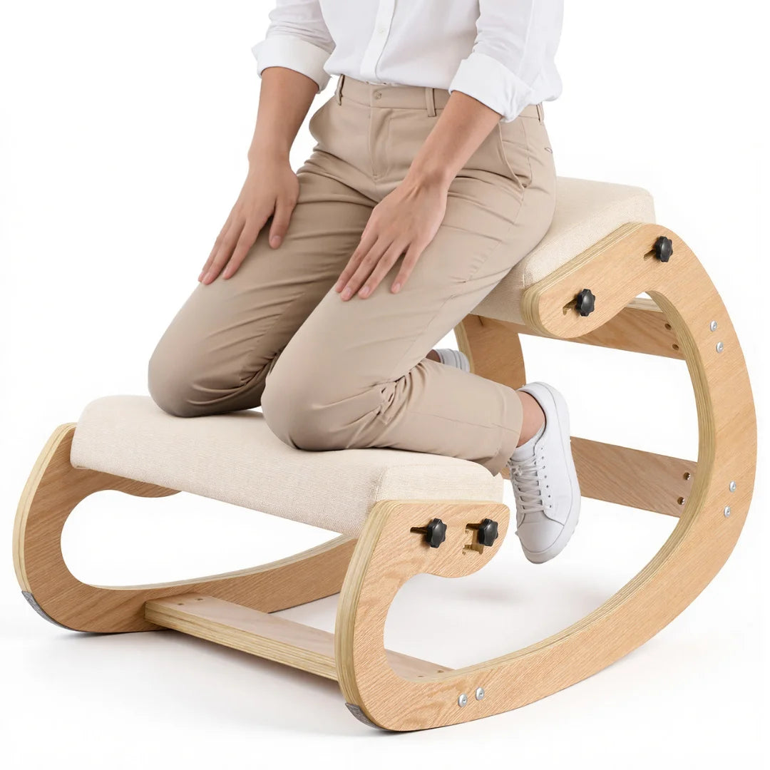 Kneeling Chair with Adjustable Height & Cushions