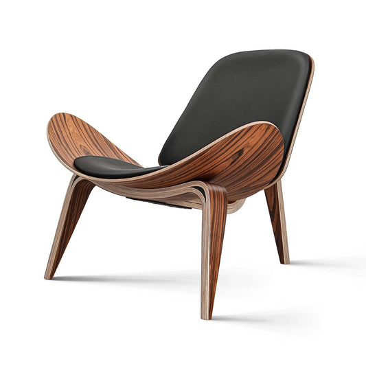 Classic Black Shell Lounge Chair