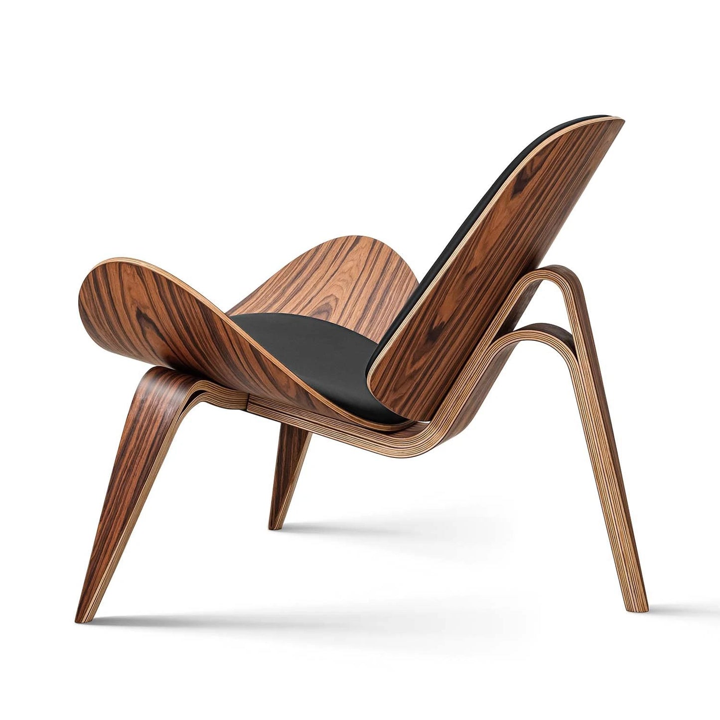 Classic Black Shell Lounge Chair