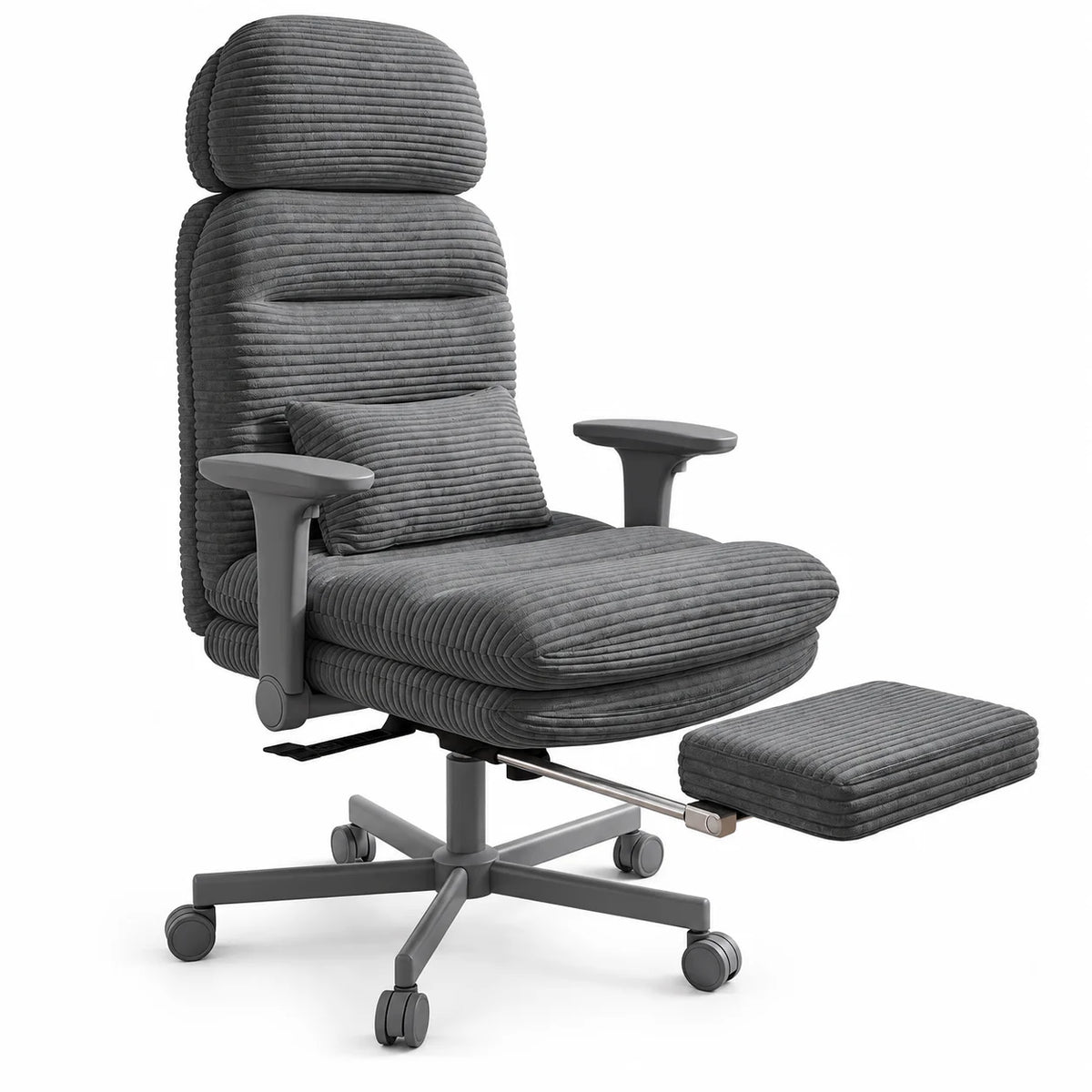 Cross-Legged Office Chair with Footrest
