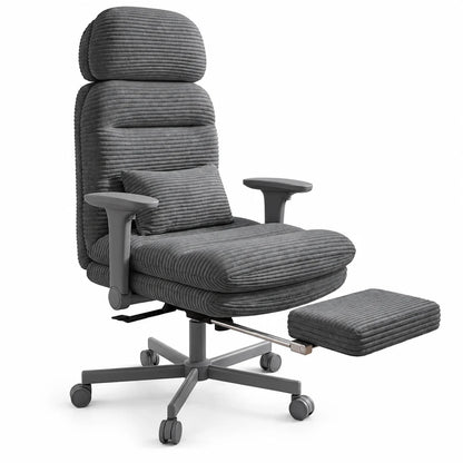 Cross-Legged Office Chair with Footrest