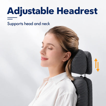 Cross-Legged Office Chair with Footrest