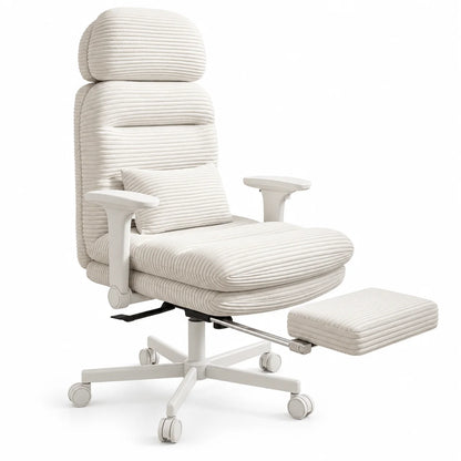 Cross-Legged Office Chair with Footrest