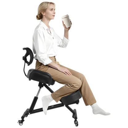 Ergonomic Kneeling Chair with Backrest