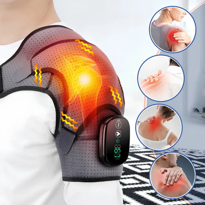 Heated Shoulder Brace with Vibration Massage