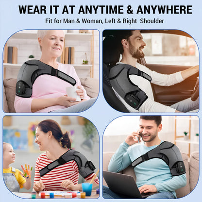 Heated Shoulder Brace with Vibration Massage
