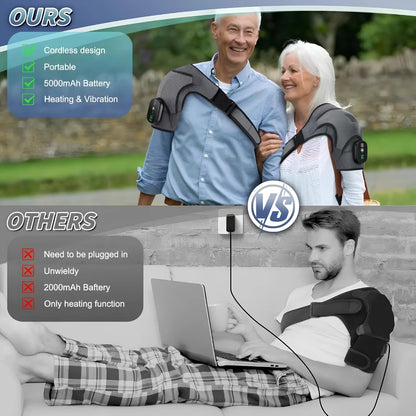 Heated Shoulder Brace with Vibration Massage