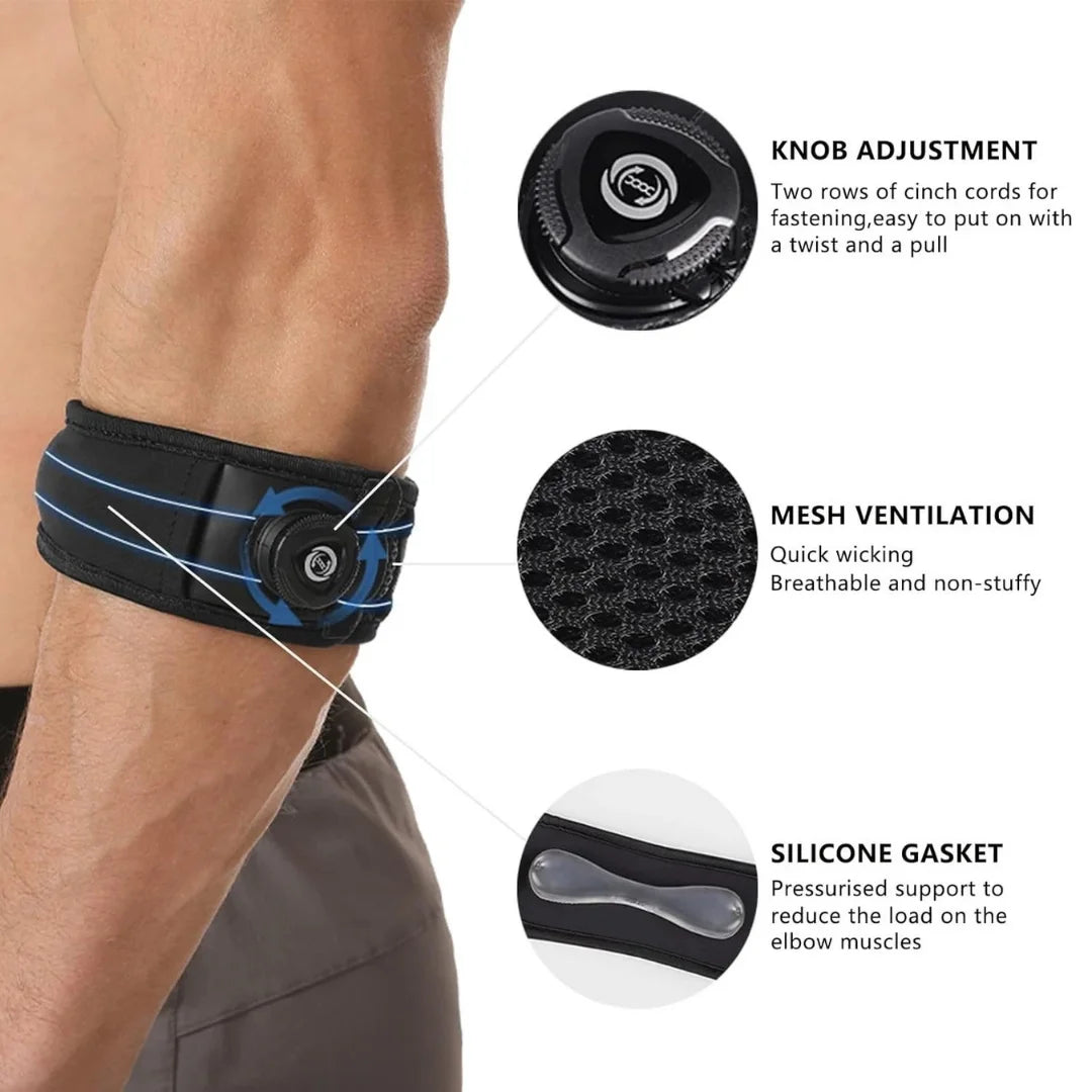 Knob Adjustment Elbow Brace