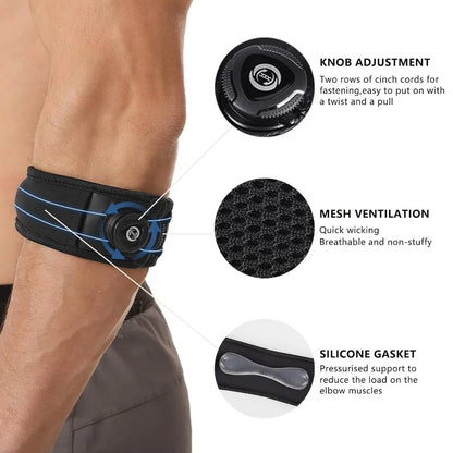 Knob Adjustment Elbow Brace
